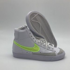 Women’s Nike Blazer Mid White/Neon DJ3050-100 NWOB